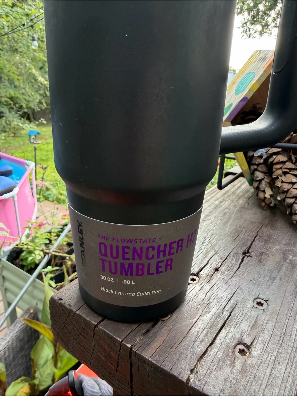 Stanley 30oz Black Chroma Collection Quencher Tumbler